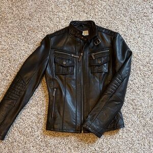 Michael Kors Black Leather Jacket for Women
